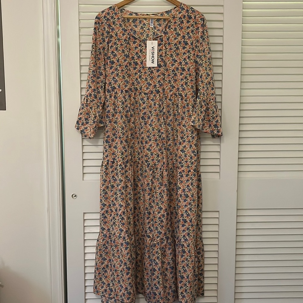 Floral Print Maxi Dress